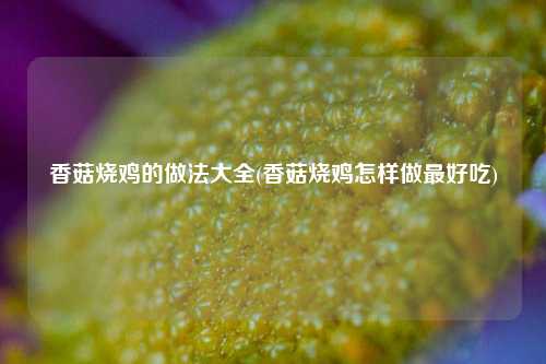 香菇烧鸡的做法大全(香菇烧鸡怎样做最好吃)