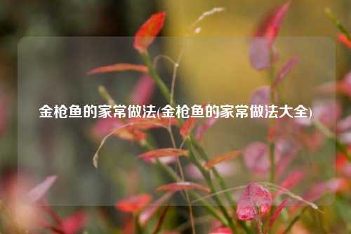 金枪鱼的家常做法(金枪鱼的家常做法大全)